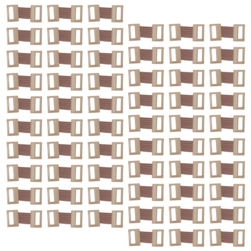 100 Pcs Aluminum Buckle Bandage Fasten Fastening Clips Fasteners - Picture 2 of 12