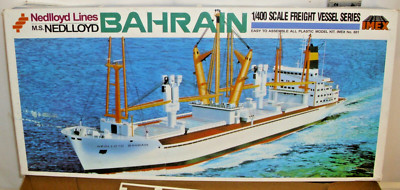 IMEX NEDLLOYD LINES M.S. NEDLLOYD BAHRAIN CARGO SHIP MODEL KIT 1:400 BOXED #881