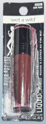 Wet n Wild Liquid Ultra Matte Lipstick C932B Goth Topic Burgundy Deep Red Wine