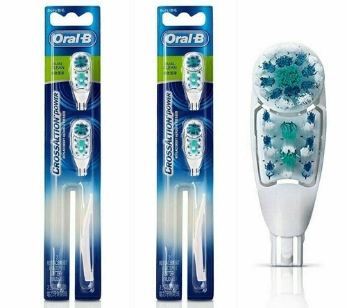 Oral B CrossAction Power Electric 4 Toothbrush Replacement Heads Soft - Picture 1 of 5