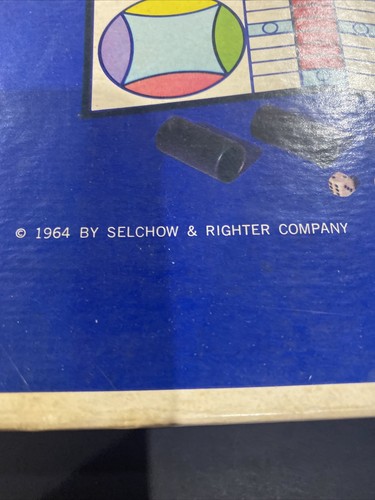 1964 Parcheesi Board Game Popular Edition Backgammon SelRight USA - Picture 3 of 10
