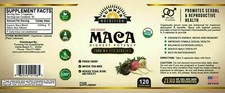 Organic Maca Root Black, Red, Yellow 1500 Mg ...