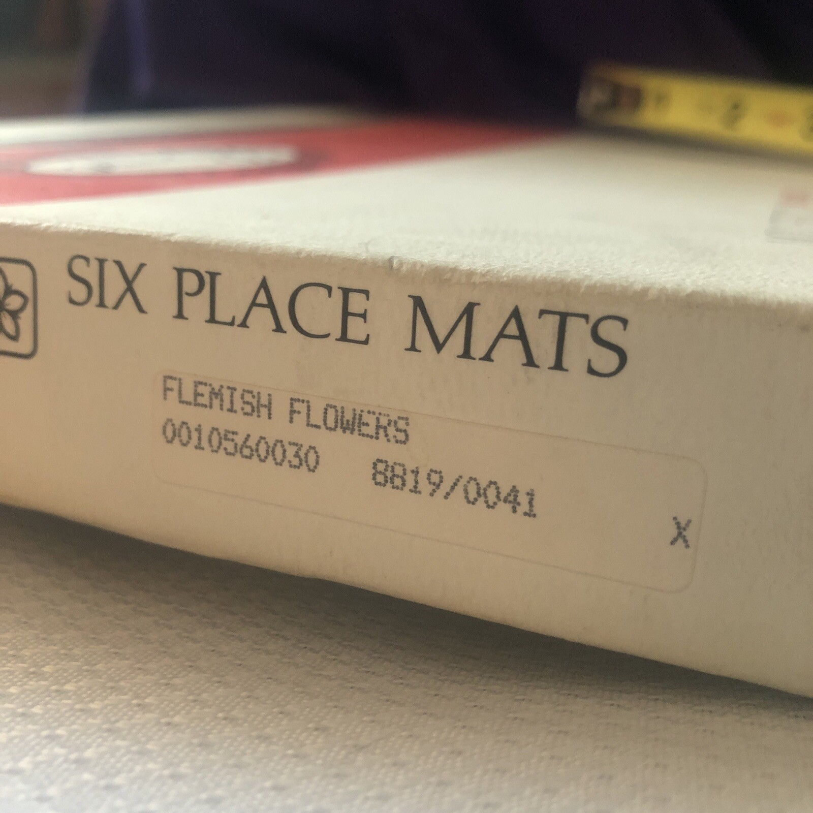 Pimpernel Deluxe Finish Placemats Set 6 Flemish Flowers In Box England