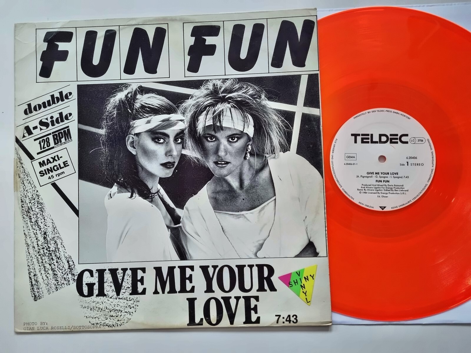 Fun Fun - Give Me Your Love / Tell Me 12'' COLOURED VINYL ITALO DISCO