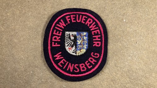 Weinsberg Germany Fire Department Feuerwehr Patch Firefighter Vintage