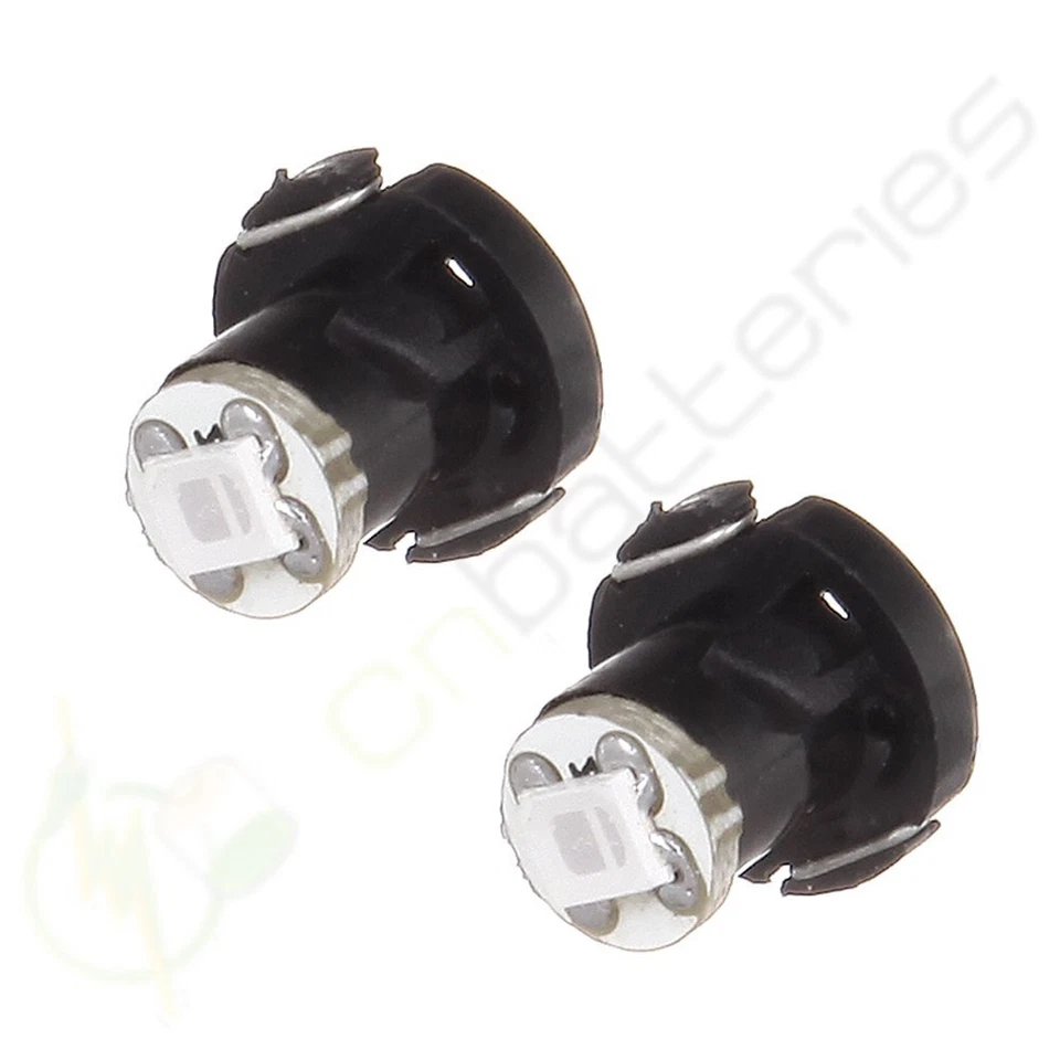 6x Pure Blue T4/T4.2 Neo Wedge 1-SMD LED Center Console HVAC Climate Light Bulbs - Image 2 of 4