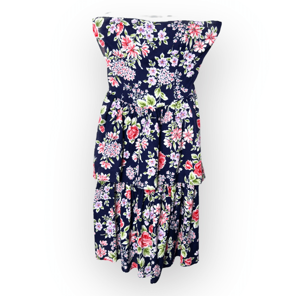 blue floral dress petite Girls' Spring Blue Floral Twirl Dress 10 main image 1