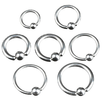1,2 bis 6mm BCR Intim Piercing Brust Piercing Ohr Lippe Ring Klemmring Z297