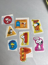 Peanuts Snoopy Vintage Sticker Lot 8 Stickers
