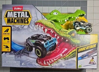 METAL MACHINES Croc Attack Monster Truck Playset by Zuru w/Bone Crusher 