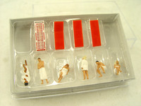 SaunagäNger Mit Liegen - Preiser Ho Figuren 1:87 - 10801 #E