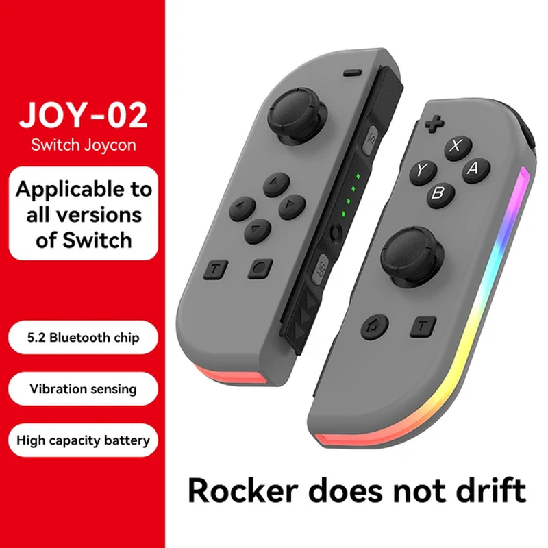 Joy-02 with LED For Switch Joy Con Controller Left & Right