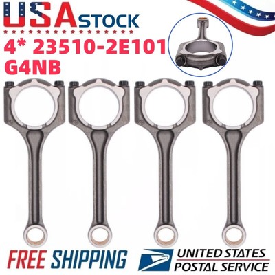 23510-2E001 Connecting Rods 4PCS for 12-16 HYUNDAI ELANTRA 14-15 KIA FORTE 1.8L