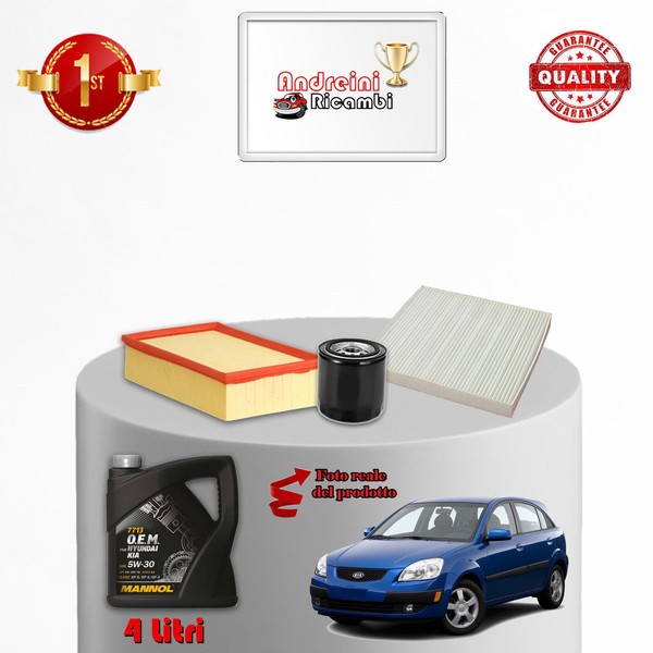 Kit Wartung Filter Und ÖL Kia Rio II 1.6 82KW 112CV 2007-image
