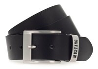Mustang Classic Leather Belt W100 GüRtel Black Schwarz Neu
