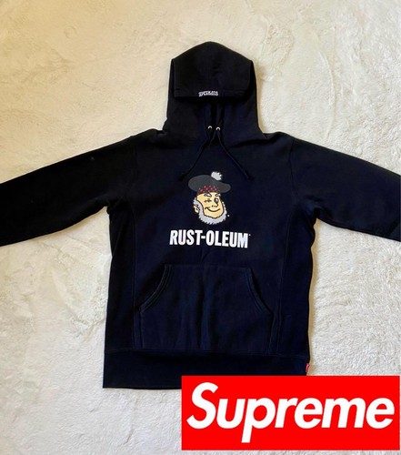 Supreme Rust - Felpa con cappuccio Oleum nera taglia M usata dal Giappone - Foto 5 di 24