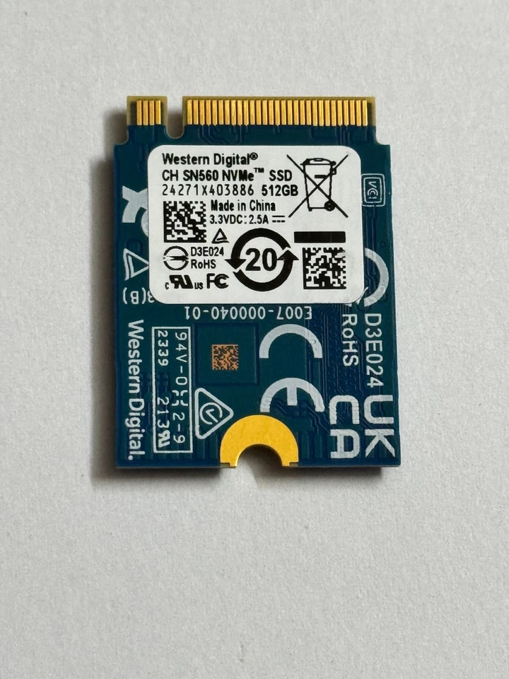 WD CH SN560 51GB M.2 2230 SSD NVMe PCIe 4 x 2 For Xbox Series X/S Expansion Card - Image 2 of 4