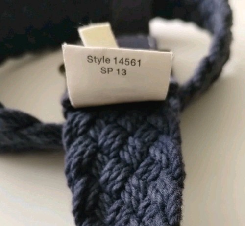 Crewcuts YOUTH Cotton Braided Woven D-Ring Belt Blue L/XL School Photo Camp Trip - Picture 9 of 10