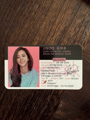 Blackpink Deadline Tour Soldier Field Chicago Photocard | eBay
