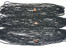 2 Pounds Black Color India Handmade Glass Spacer Beads Bulk Lot QKP-15   