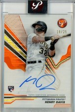 2024 Topps Pristine Henry Davis Pristine Orange Auto /25 Pirates