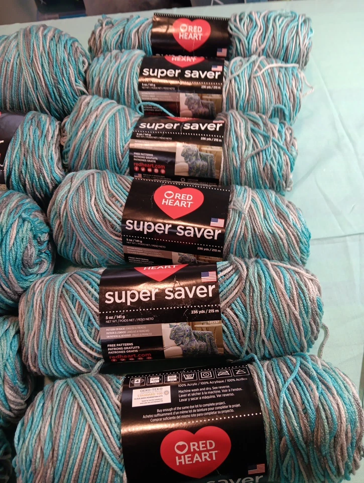 11 Skeins Of Red Heart Yarn 3 Jumbo - Image 4 of 4