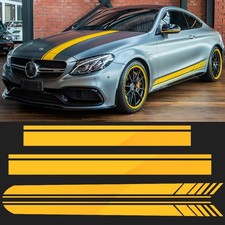 Für Mercedes-Benz W205 C-Class Cabriolet Seiten Racing Streifen Auto Aufkleber Für Mercedes-Benz W205 C-Class Cabriolet Seiten Racing Streifen Auto Aufkleber