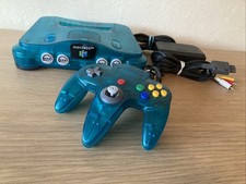 Nintendo 64 Ice Blue Transparent Blau N64 mit Controller