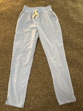 Figs Yola Skinny Scrub Pants Women  s Small Ceil Blue