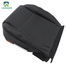 Black Leather Front Driver Bottom Seat Cover For Ford Mustang GT 2010 2011-2014