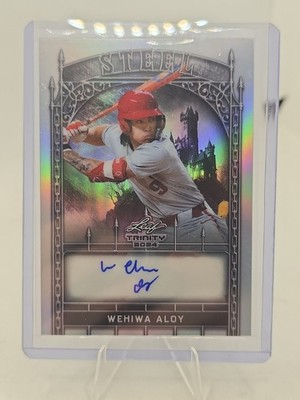 Leaf 2024 Trinity Steel Wehiwa Aloy Silver Prismatic Rookie Auto #S-WA1 /15
