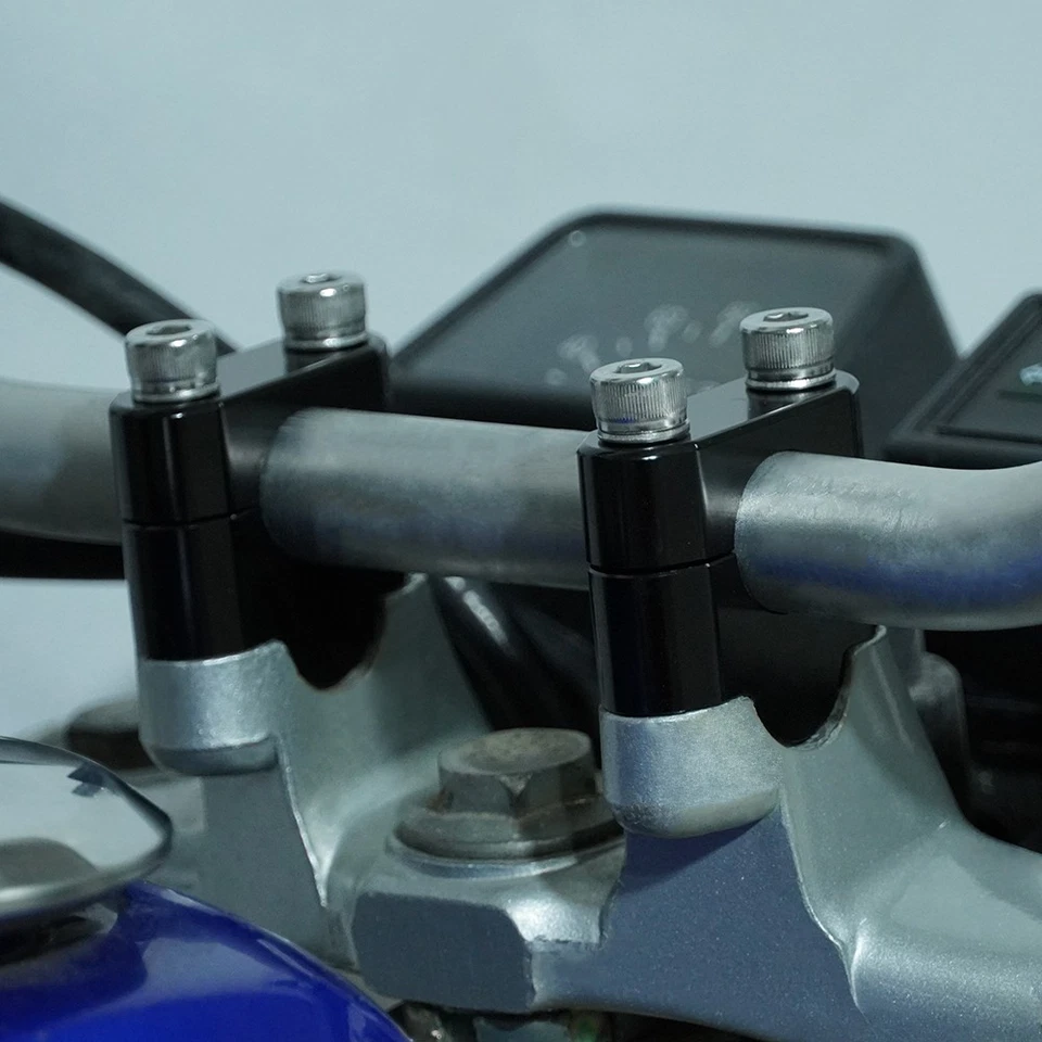 Adaptador de braçadeira de montagem risers barra de alumínio compatível com Honda NX 650 1988-2003 - Imagem 3 de 4
