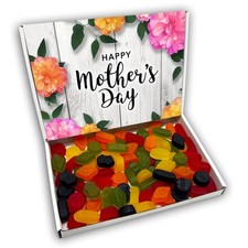 Wine Gums Sweets Gift Box Hamper Personalised Mothers Day Present