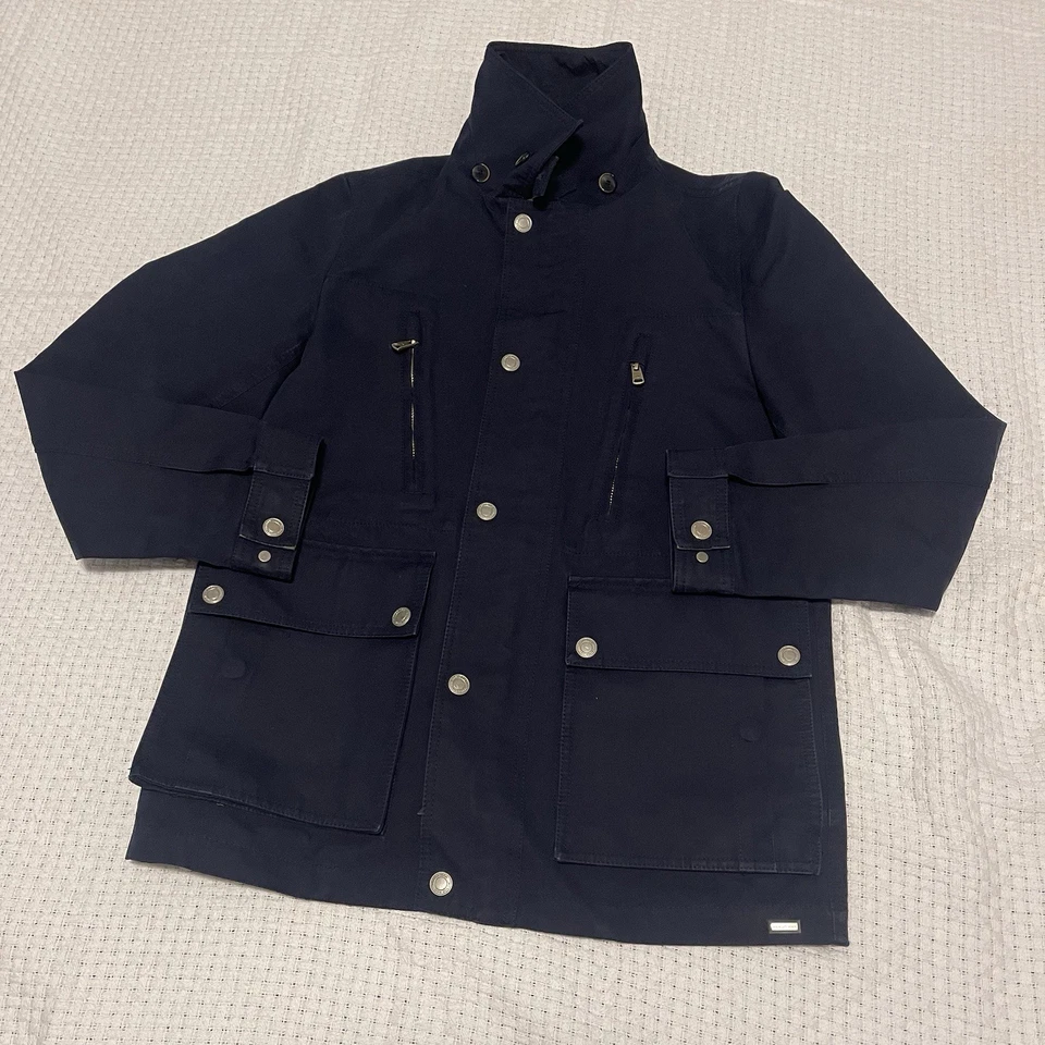Mango RARE Men's Jacket in Navy Blue Colorway EU S/- US XS  Excellent Condition - Image 2 of 4