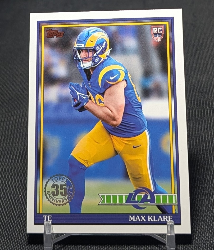 Max Klare 1991 Rookies RC 2026 Topps Flagship Football Card #91TR-41 Rams