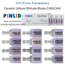 C14 Dental Emax CAD/CAM CEREC Ceramic Blocks Lithium Disilicate Block - 5pcs/Box