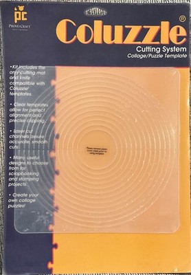 NEW Provo Craft COLUZZLE Large 8 1/4  Circle Cutting Template
