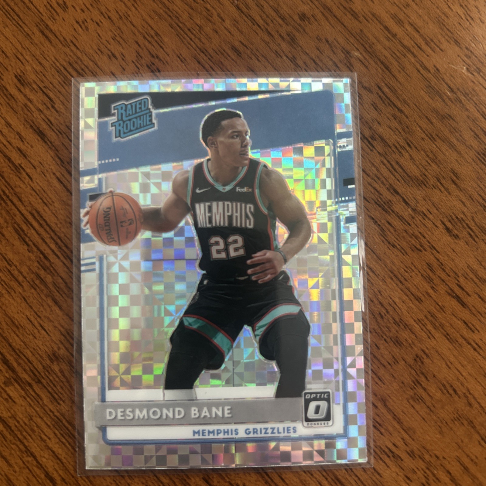 2020-21 Panini Donruss Optic - Rated Rookie Desmond Bane #180 Checkerboard Prizm