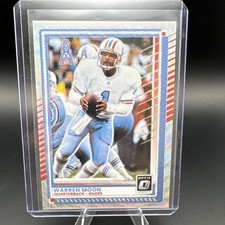 Warren Moon #132 2025 Panini Donruss Optic Wave Prizm 213/300 Oilers NFL