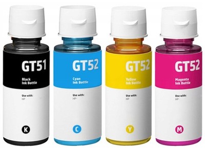 4x Ersatzpatronen GT51 GT52 HP Smart Tank 515 530 615