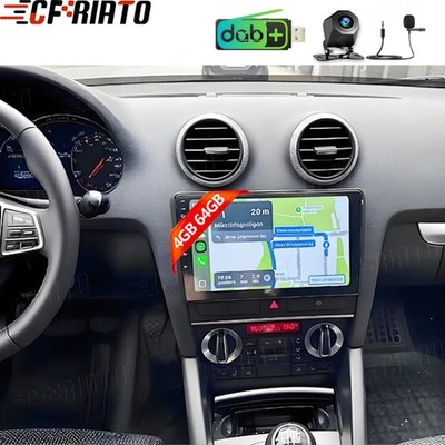 DAB+ 4+64G Autoradio Für Audi A3 S3 RS3 8P Apple Carplay Android 15 GPS Navi RDS