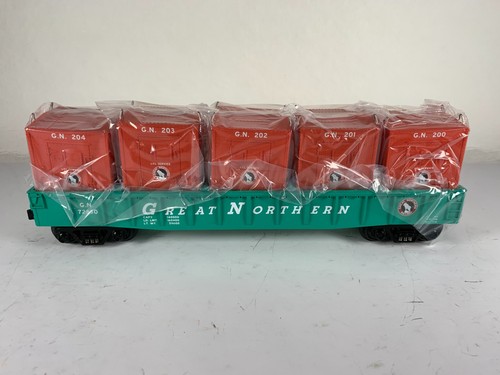 MTH RAILKING 30-7272, GÓNDOLA GREAT NORTH #8901 con cajas numeradas, nueva en caja | Condition: New
