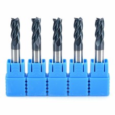 5PCS 6mm Shank Tungsten Carbide 4 Flute End Mill CNC Milling Cutter HRC50