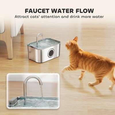 Automatischer Katzenbrunnen mit leiser Pumpe & Filter