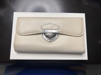 Louis Vuitton Epi Koala Long Wallet Ivoire Ivory Leather Silver Hardware w/COA