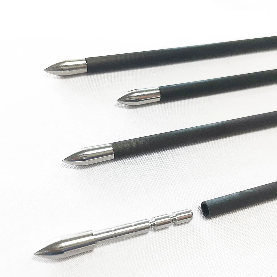 12pcs Pure Carbon Arrows SP400-1600 0.001" ID4.2mm Archery Bow Target PANDARUS - Image 3 of 4