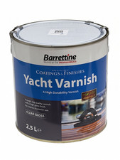 Barrettine Yacht Varnish Clear Gloss 2.5L | High Durability Wood Coating Int/Ext