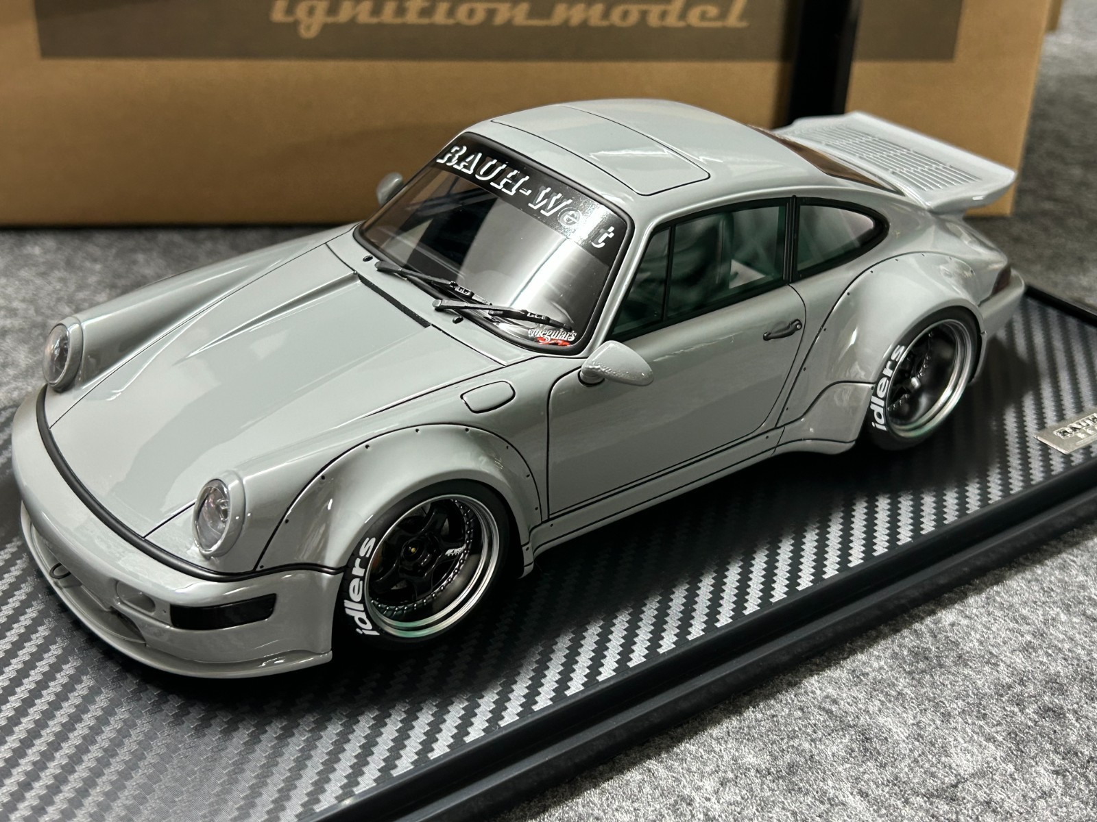 Ignition model 1/18 RWB 964 Gray Porsche Resin Cast Limited Edition IG3634