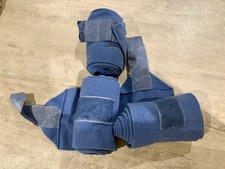 Blue fleece stable bandages x 3 (never been used)