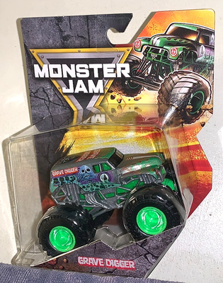 SPIN MASTER 2025 MONSTER JAM GRAVE DIGGER SILVER 25TH ANNIVERSARY